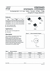 DataSheet STB270N4F3 pdf
